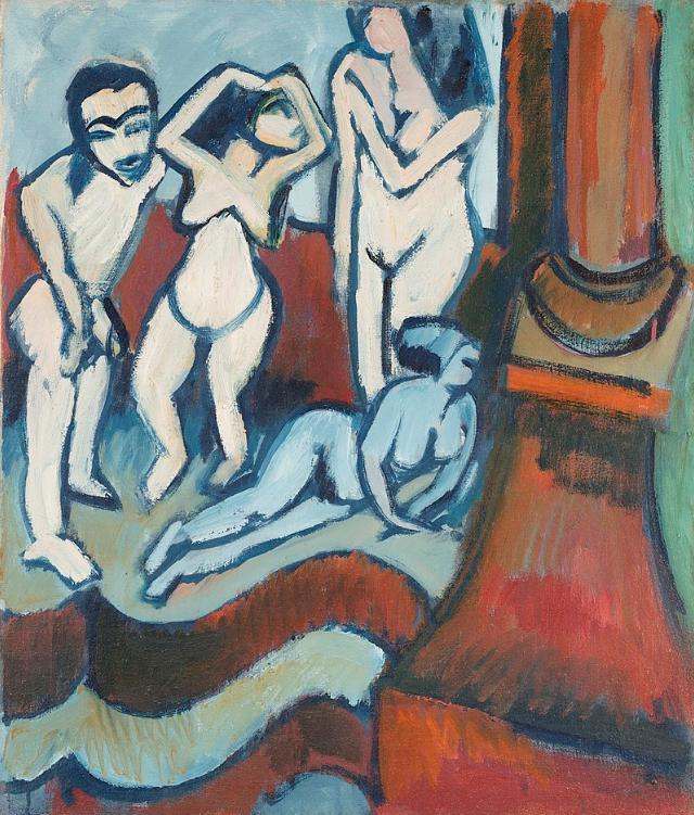Vier Holzplastiken,  Ernst Ludwig Kirchner