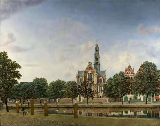 View of the Westerkerk,Amsterdam,Jan van der Heyden,50x40cm