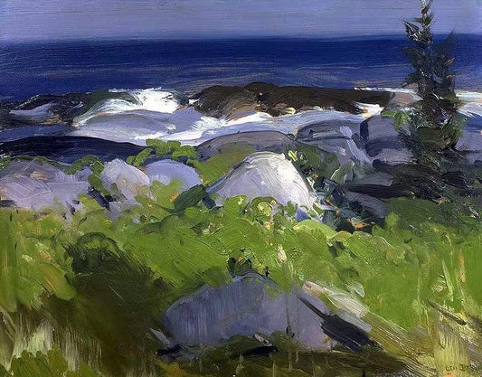 Vine Clad Shore--Monhegan Island  , George Bellows