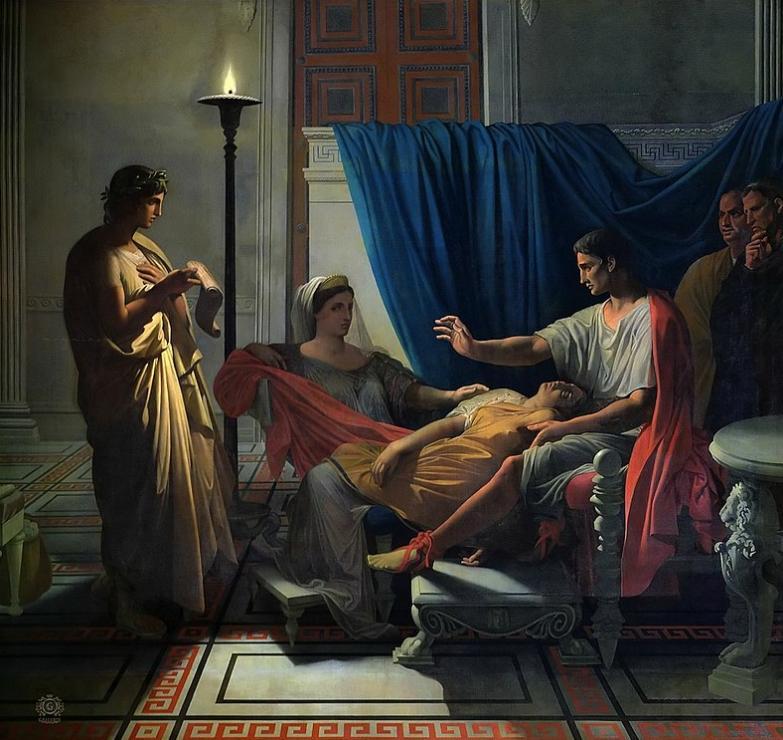 Virgil reading The Aeneid before Augustus, Livia and Octavia ,Musée Ingres