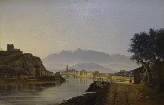 Vue de Grenoble prise du Quai de la Graille,Jean Achard