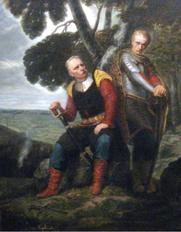 Wacław and his Sword-Bearer;， Leon Henryk Kapliński