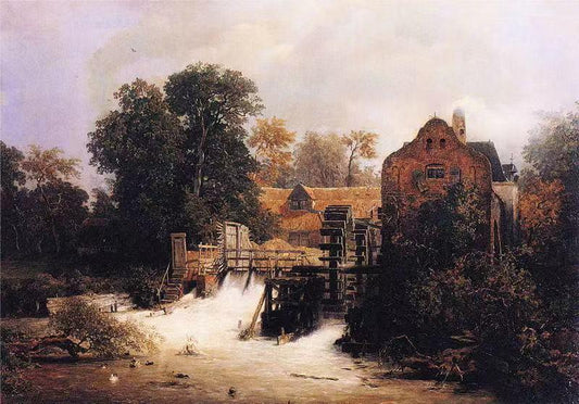 Westphalian Mill,Andreas Achenbach