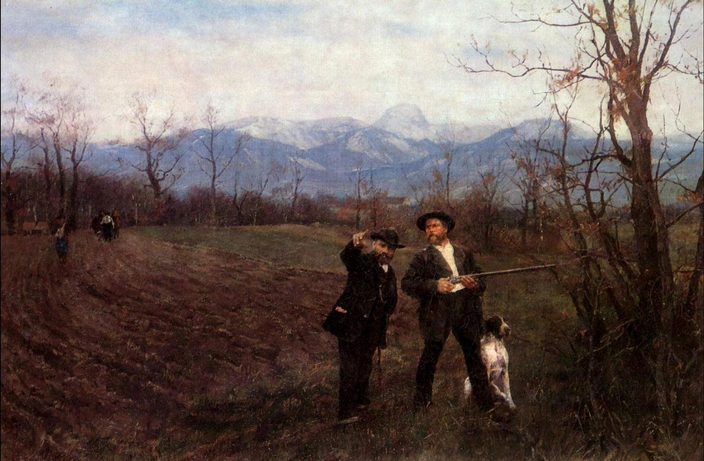 Wilhelm Leibl and Sperl on the hunt, Wilhelm Leibl