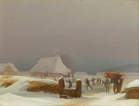 Winter lanscape from Funen , Wilhelm Bendz