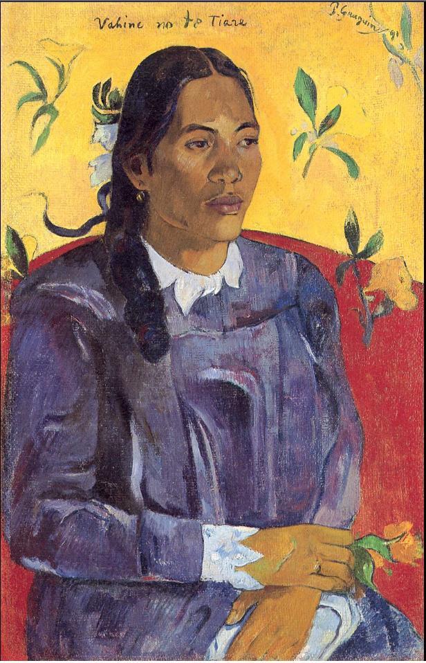 Woman with a Flower, 1891, Paul Gauguin