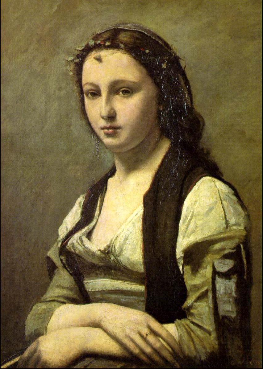 Woman with a Pearl, 1868–1870, Jean-Baptiste-Camille Corot