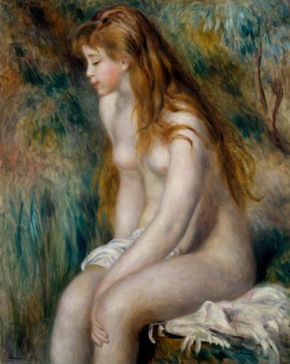 Young Girl Bathing,Pierre-Auguste Renoir,50x40cm