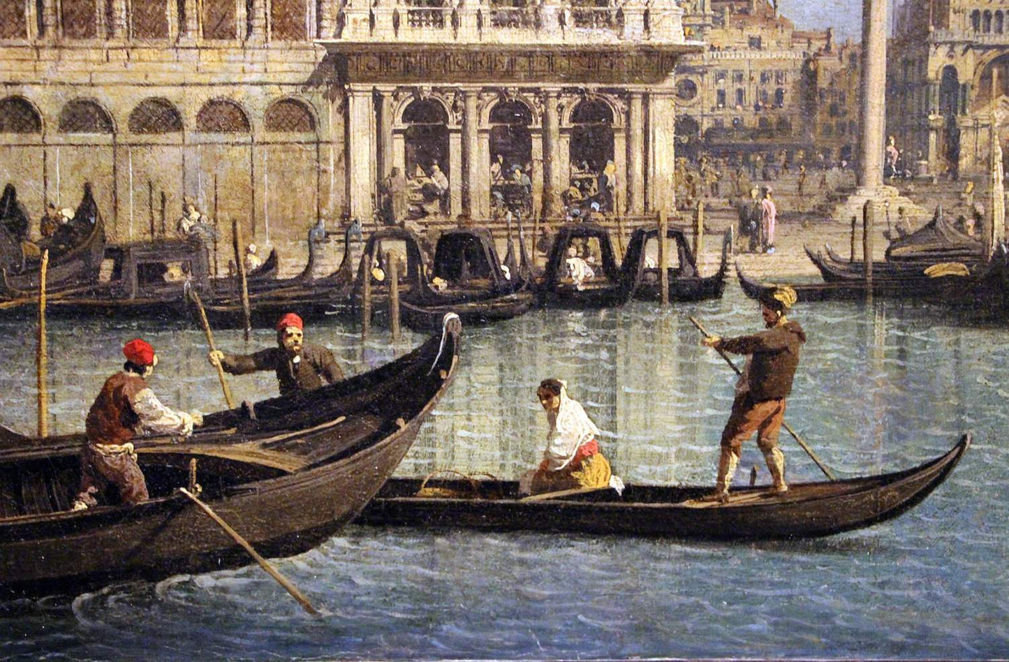 il molo visto dal bacino di san marco, Canaletto